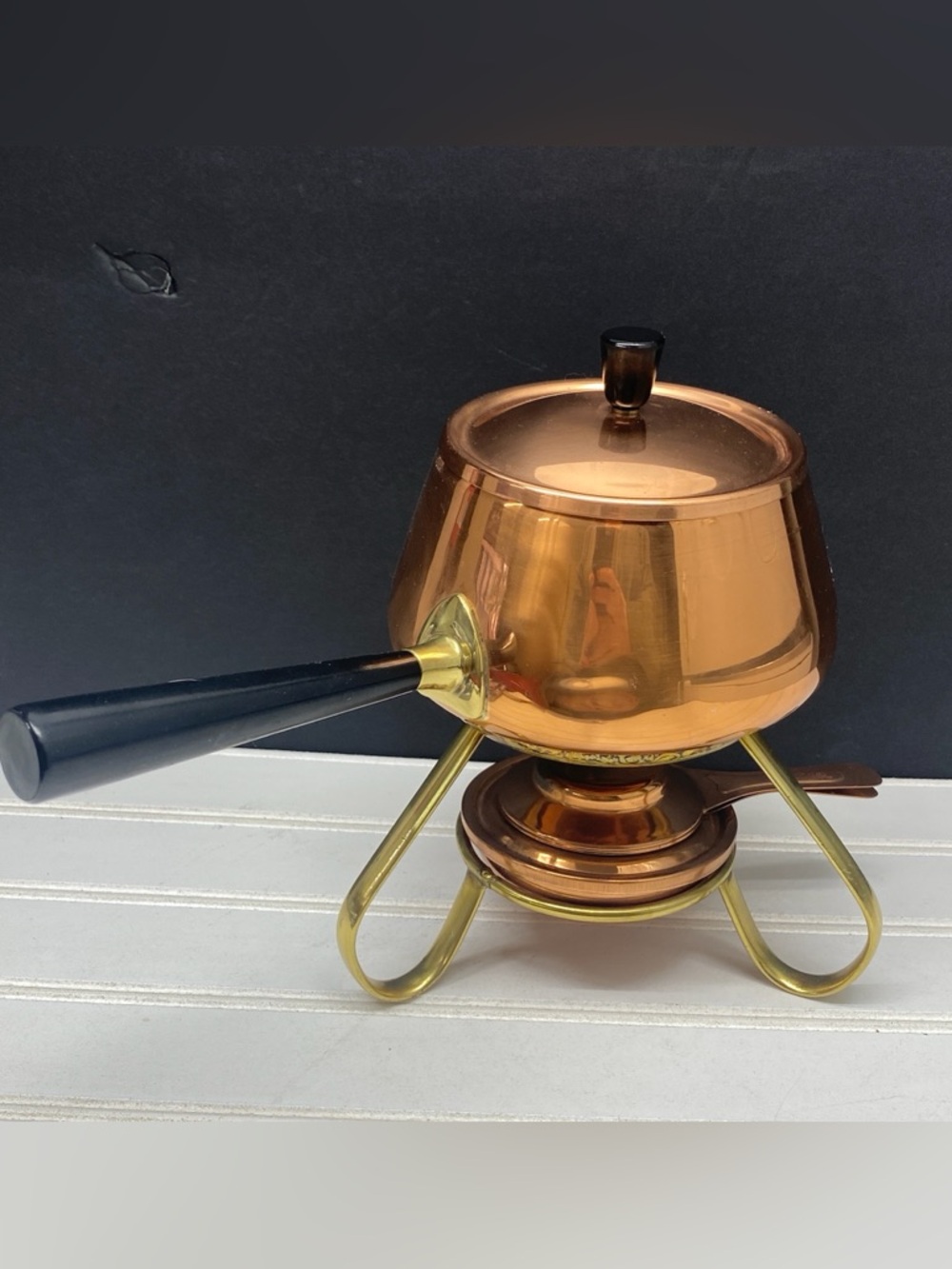 Copper Fondue Covered Pot Set